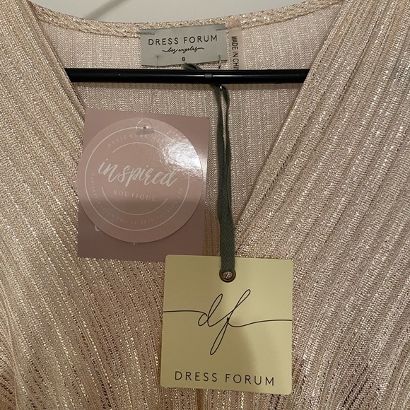 Metallic Gold Dress Small - Picture 2 of 4